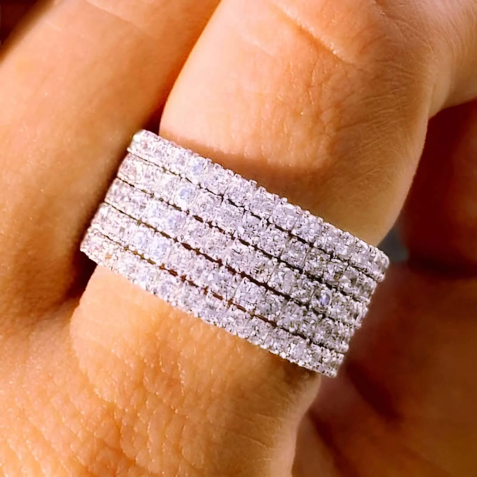 Women's Luxury Rings with Brilliant Cubic Zirconia