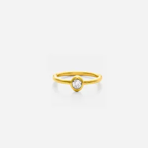 Zora, with Brilliant Diamond, 19K Gold